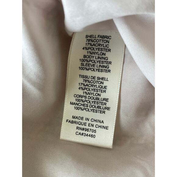 Rebecca Taylor Pink Tweed Fringe Trim Blazer Jacket Women’s Size 10 - Picture 12 of 12